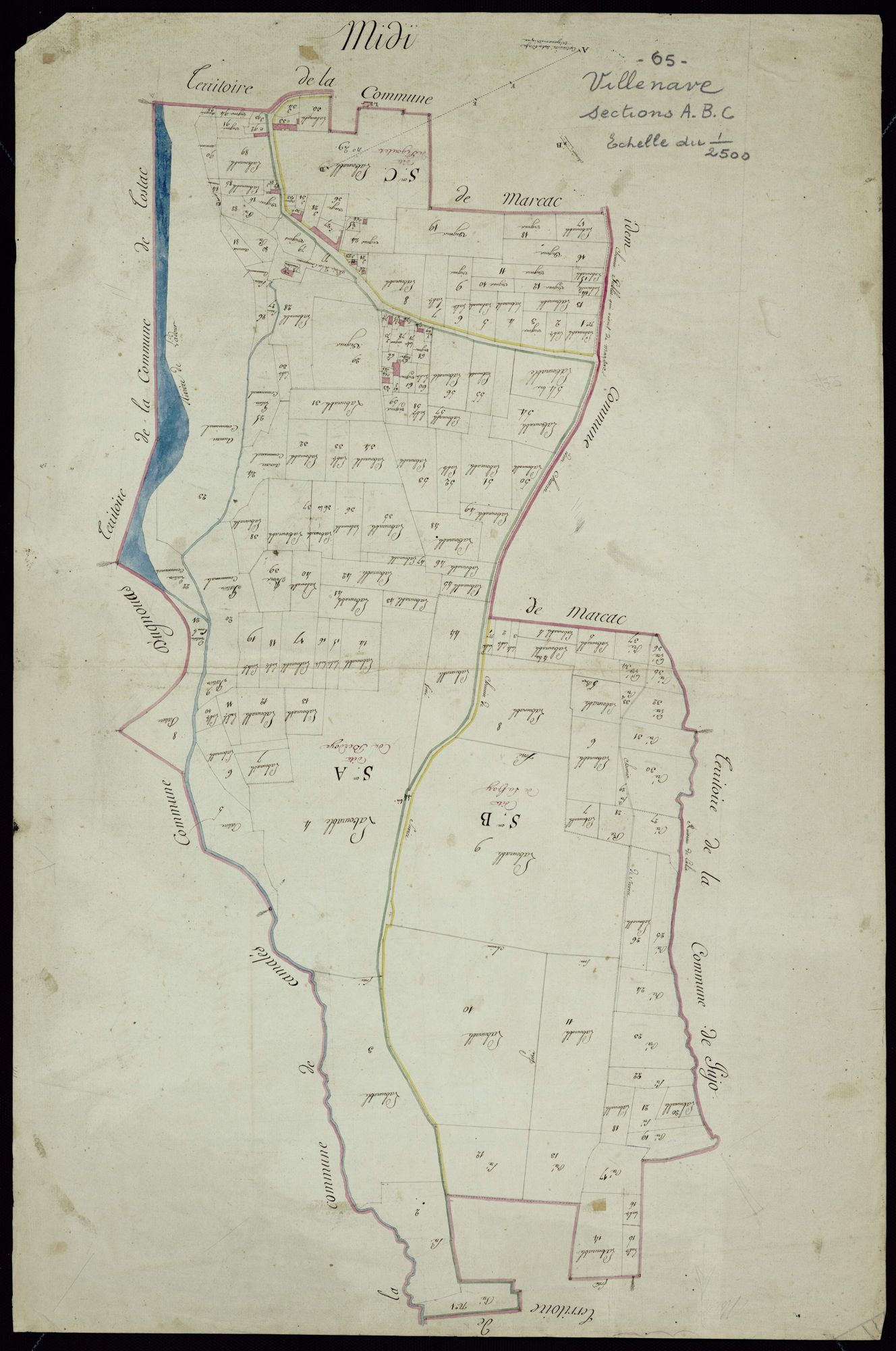 Villenave-près-Marsac - Villenave-près-Marsac.- Section ABC