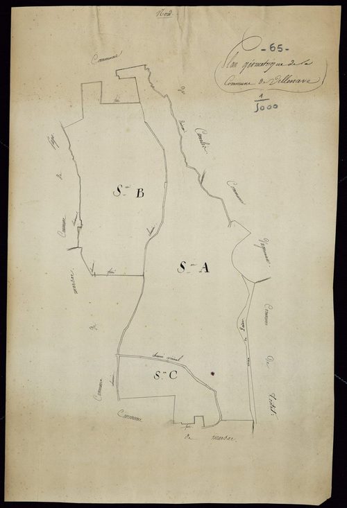 Villenave-près-Marsac - Villenave-près-Marsac.- Plan géométrique