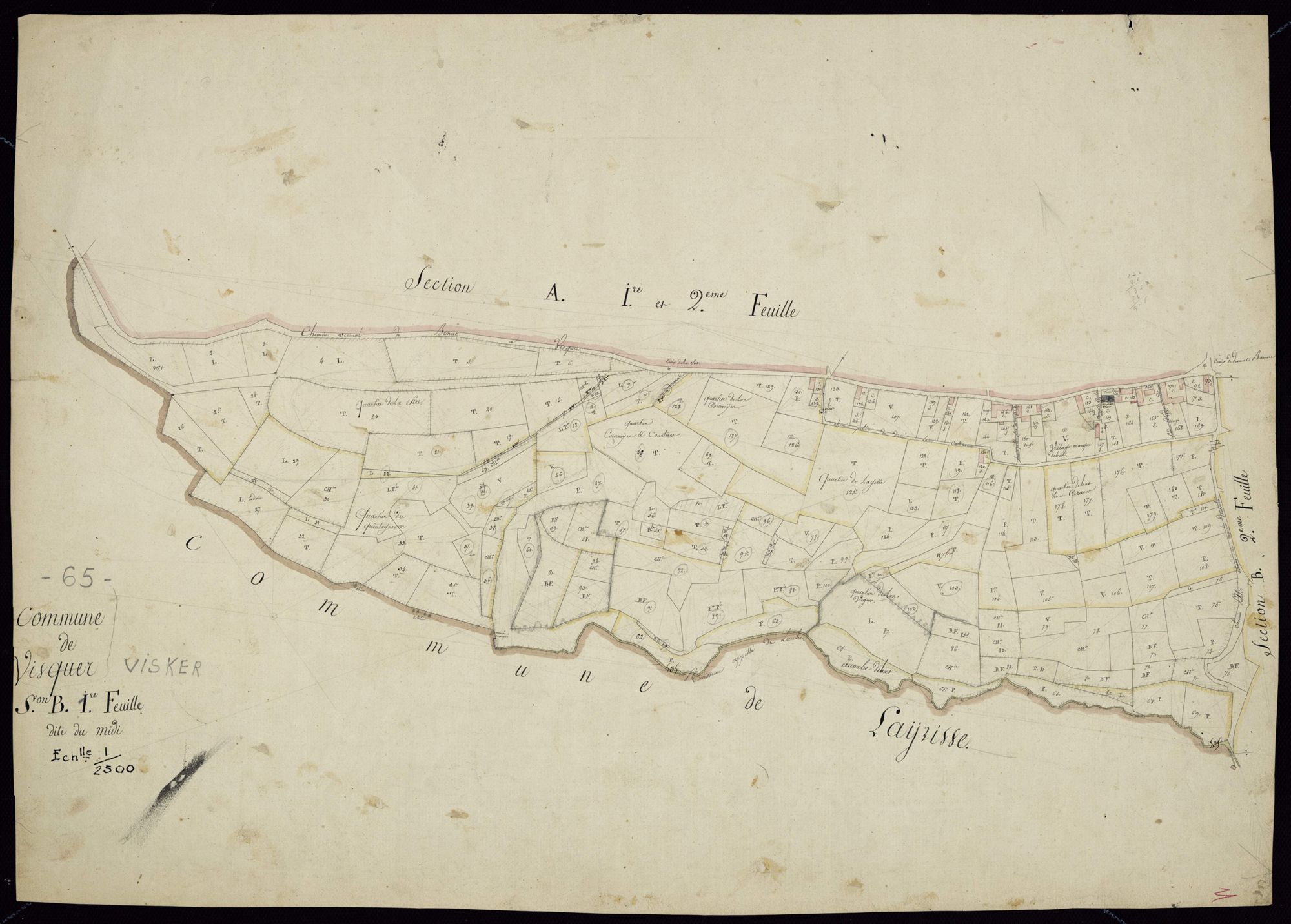 Visker - Visker.- Section B, 1re feuille