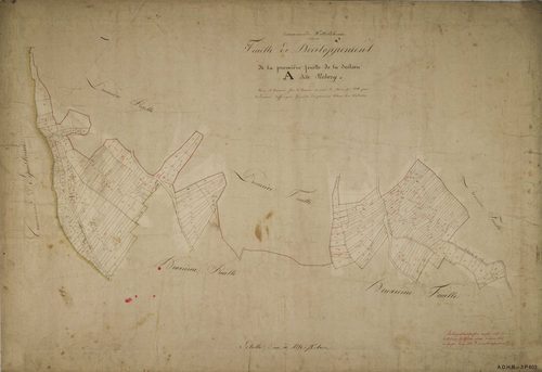 Feuille de développement de la première feuille de la section A