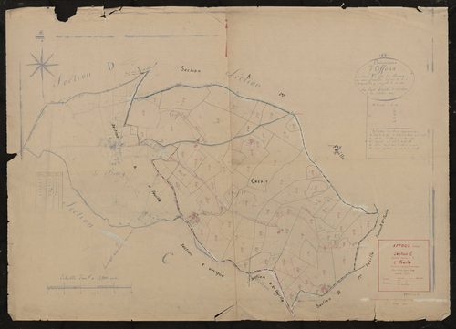 Section E, 2e feuille (partie de l'ancienne feuille unique); Plan révisé pour 1934.