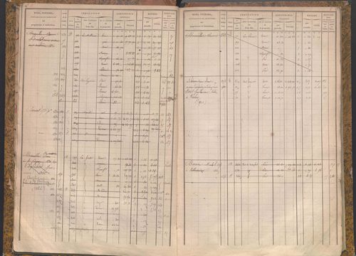État de sections et matrice des propriétés foncières.
