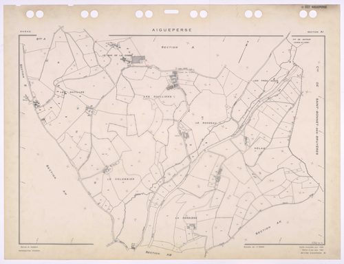 Section AI. Feuille renouvelée pour 1969. Edition à jour pour 1984.