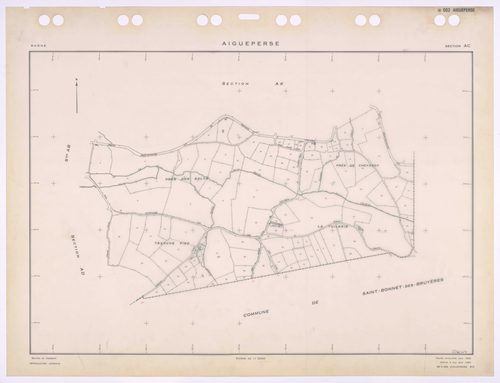 Section AC. Feuille renouvelée pour 1969. Edition à jour pour 1984.