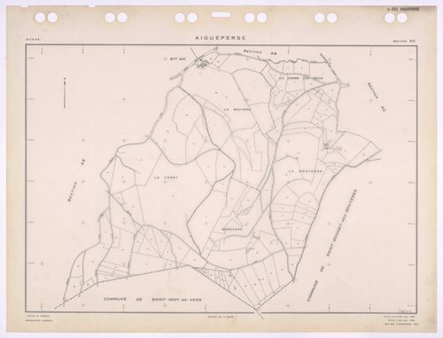 Section AD. Feuille renouvelée pour 1969. Edition à jour pour 1984.