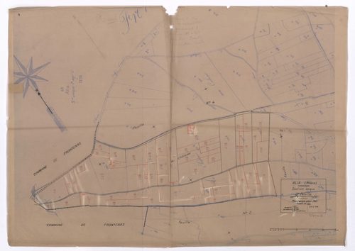 Section unique 3e feuille (partie de l'ancienne 1ère feuille). Plan révisé pour 1933.