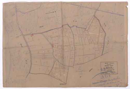 Section unique 6e feuille (partie de l'ancienne 2e feuille). Plan révisé pour 1933.