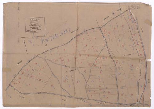 Section unique 4e feuille (partie de l'ancienne 1ère feuille). Plan révisé pour 1933.