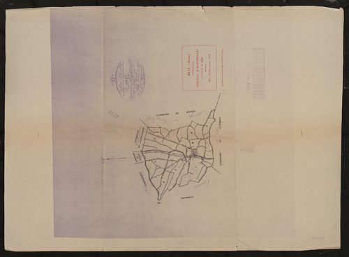 Tableau d'assemblage (TA). Plan révisé pour 1933.