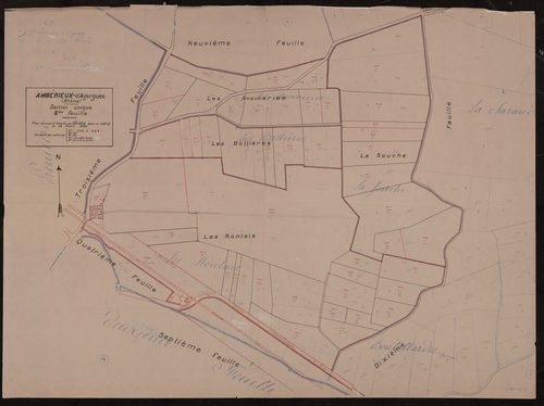 Section unique 8e feuille. Plan dressé le 14 mars 1930.