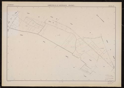 Section ZI. Plan établi en 1989.
