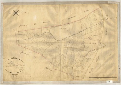 Section unique, feuille n°2 (parcelles 211-636).