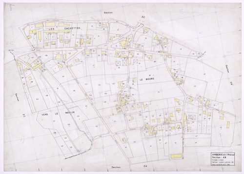 Section AB. Plan remanié pour 1985.