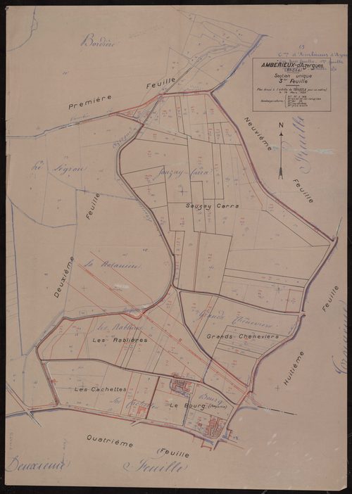 Section unique 3e feuille. Plan dressé le 14 mars 1930.