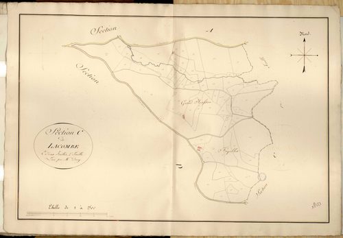 Section C dite de Lacombe, feuille n°2.