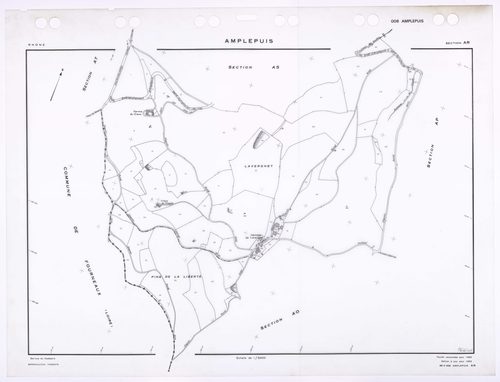 Section AR. Feuille renouvelée pour 1960. Edition à jour pour 1985.
