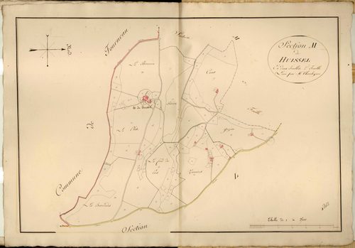 Section M dite de Huissel, feuille n°2.