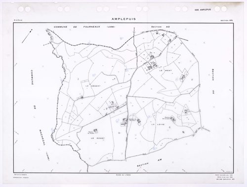 Section AN. Feuille renouvelée pour 1960. Edition à jour pour 1985.