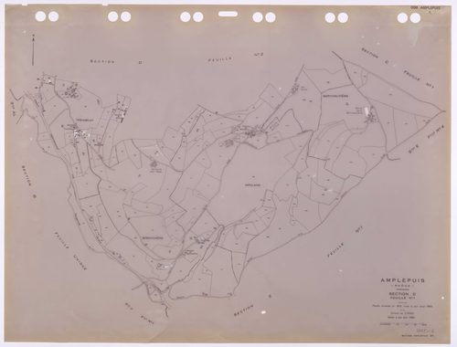 Section D 1ère feuille. Feuille dressée en 1813 mise à jour pour 1960. Edition à jour pour 1985.