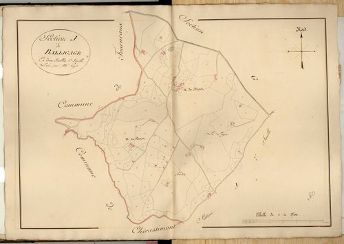 Section J dite de Balligage, feuille n°1.