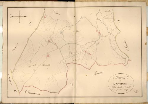 Section C dite de Lacombe, feuille n°1.