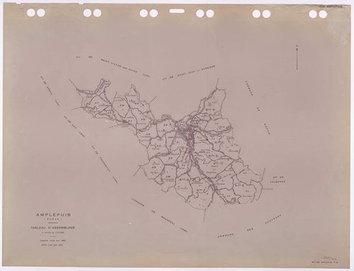 Tableau d'assemblage (TA). Cadastre révisé pour 1960. Edition à jour pour 1985.