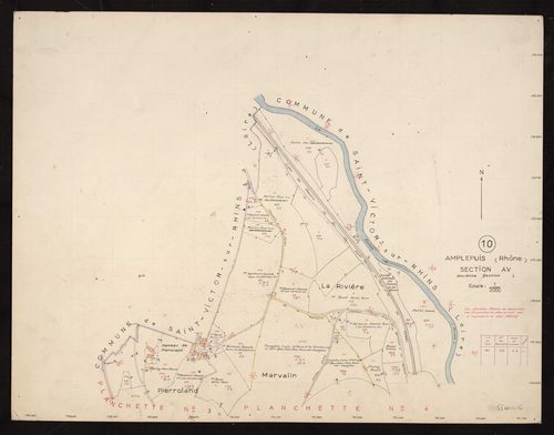 Section AV (ancienne section L) : planchette n°10.