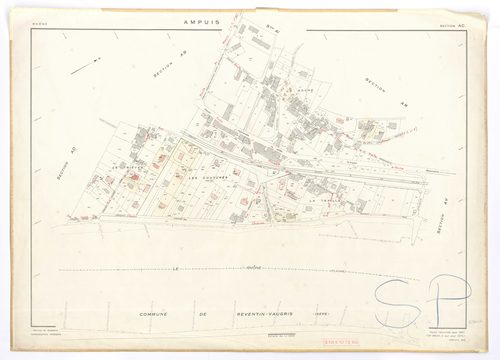 Section AC. Feuille renouvelée pour 1957. 2e édition à jour pour 1975.