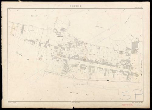 Section AB. Feuille renouvelée pour 1957.