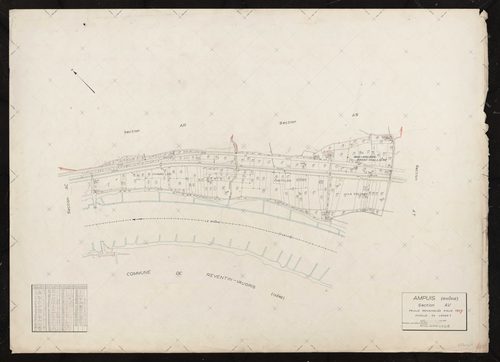 Section AV. Feuille renouvelée pour 1957.
