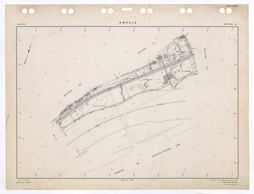 Section AV. Feuille renouvelée pour 1957. Edition à jour pour 1985.