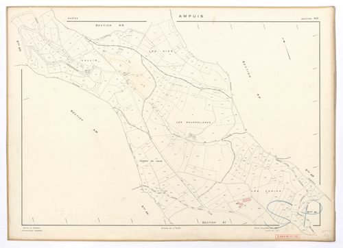 Section AO. Feuille renouvelée pour 1957.