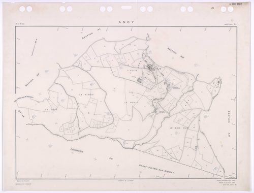 Section AI. Cadastre renouvelé pour 1965. Edition à jour pour 1983.