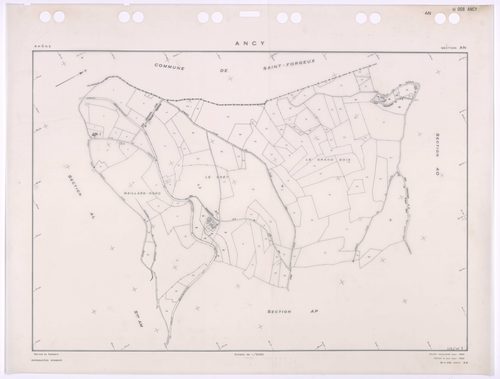 Section AN. Cadastre renouvelé pour 1965. Edition à jour pour 1983.