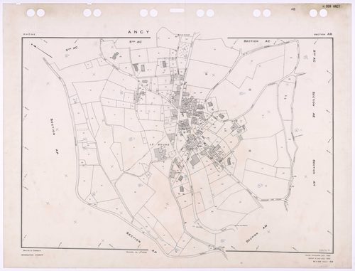 Section AB. Cadastre renouvelé pour 1965. Edition à jour pour 1983.