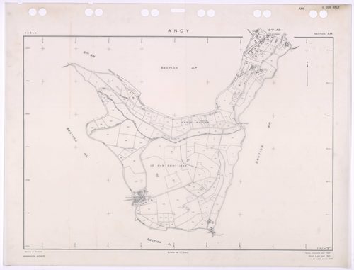 Section AM. Cadastre renouvelé pour 1965. Edition à jour pour 1983.