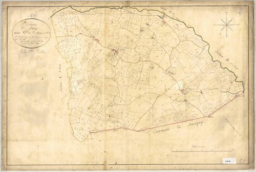 Section C dite d'Arjoux, feuille n°1 (parcelles 1-475).