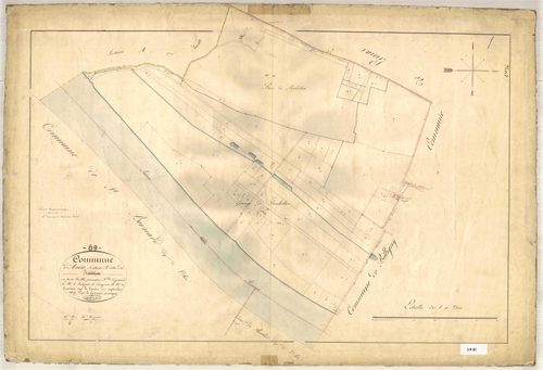 Section A dite des Prairies, feuille n°1 (parcelles 1-83).