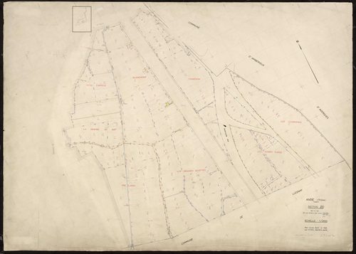 Section ZD. Plan minute établi en 1968.