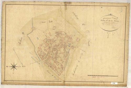Section C dite du Bourg, feuille n°1 (parcelles 1-747).
