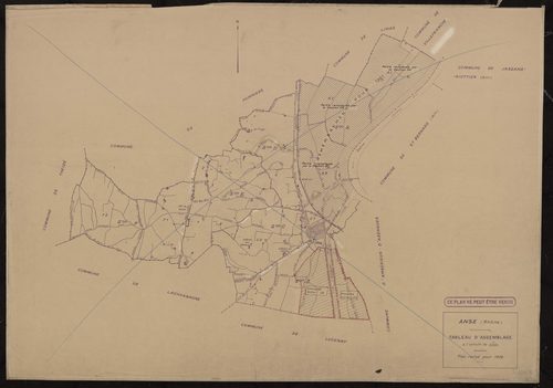 Tableau d'assemblage (TA). Plan révisé pour 1936.