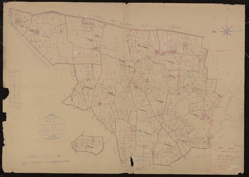 Section E dite de la Gontière feuille unique. Plan révisé pour 1935.