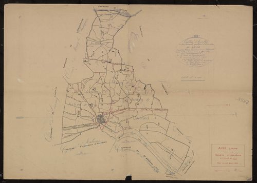 Tableau d'assemblage (TA). Plan révisé pour 1936.