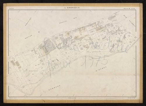 Section B : feuille n°3. Plan établi pour 1951.