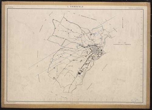 Tableau d'assemblage (TA). Plan établi pour 1951. Réédité pour 1985.