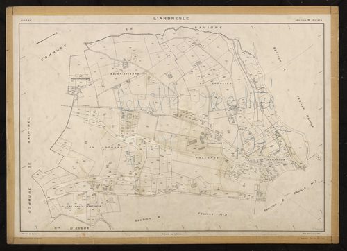 Section B : feuille n°4. Plan établi pour 1951.