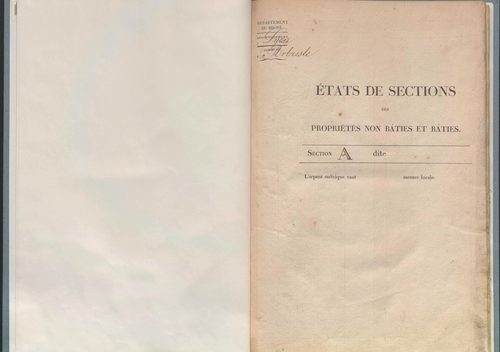 État de sections.