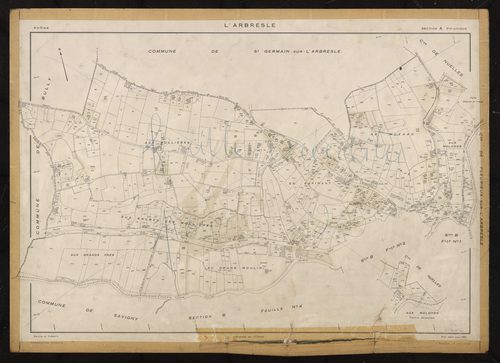 Section A : feuille unique. Plan établi pour 1951.