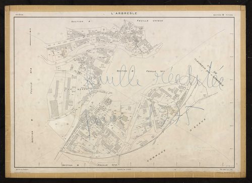 Section B : feuille n°2. Plan établi pour 1951.