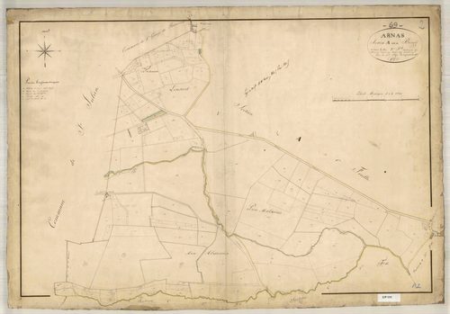 Section A dite du Bourg, feuille n°2 (parcelles 99-266).